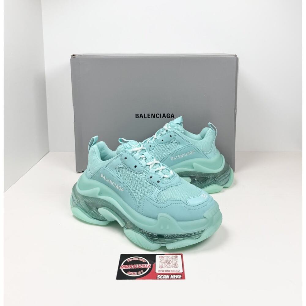 Size 35EU/5W - Balenciaga Triple S Turquoise Sneakers🐬 NEW/RETAIL $1.2K!